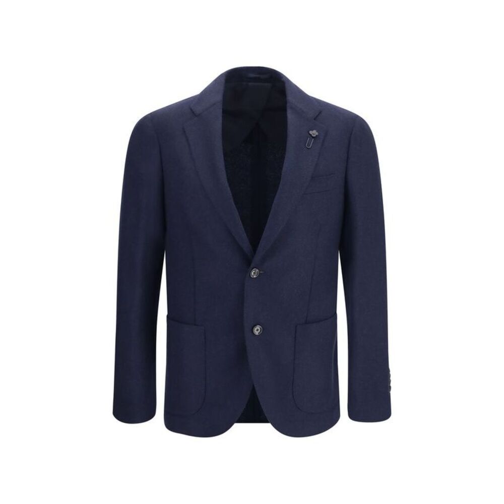 Lardini Blue Wool Oves Aries Men's Jacket
